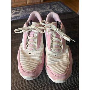 Nike Air Max Pink and White Bolt Sneakers Sz. 10